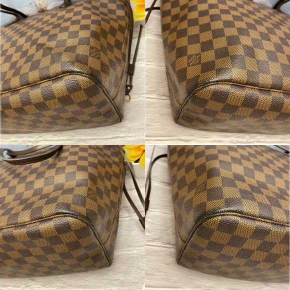 ❤️‍🩹SOLD❤️‍🩹 Louis Vuitton Neverfull MM Damier Ebene Cherry Red Tote Bag(SP0069) - Picture 7 of 12